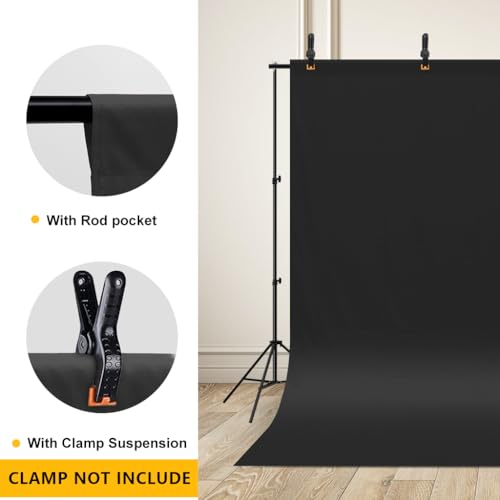 Fondo Fotográfico Negro CPLIRIS 10x8ft para Fotografía miniatura 4