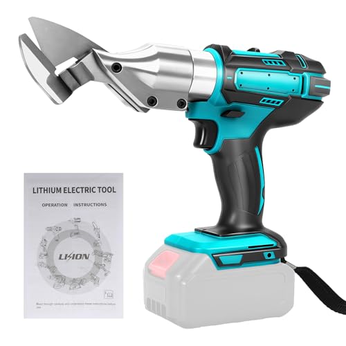 FormiPow Cisaille à tôle sans fil compatible pour Makita 18V, Tête Rotative 360° de Ciseaux électrique, épaisseur de coupe jusqu’à 2 mm, pour métal, tapis, tissu et cuir (Batterie non Incluse)