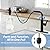 RUMOSE Matte Black Rainfall Shower System Shower Faucet Set and Pull Down Kitchen Faucet with Sprayer