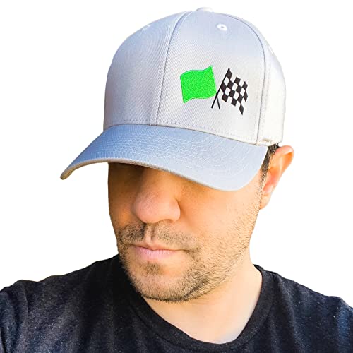 Gorra de béisbol Racing bordada Flexfit ajustada para hombre miniatura 3