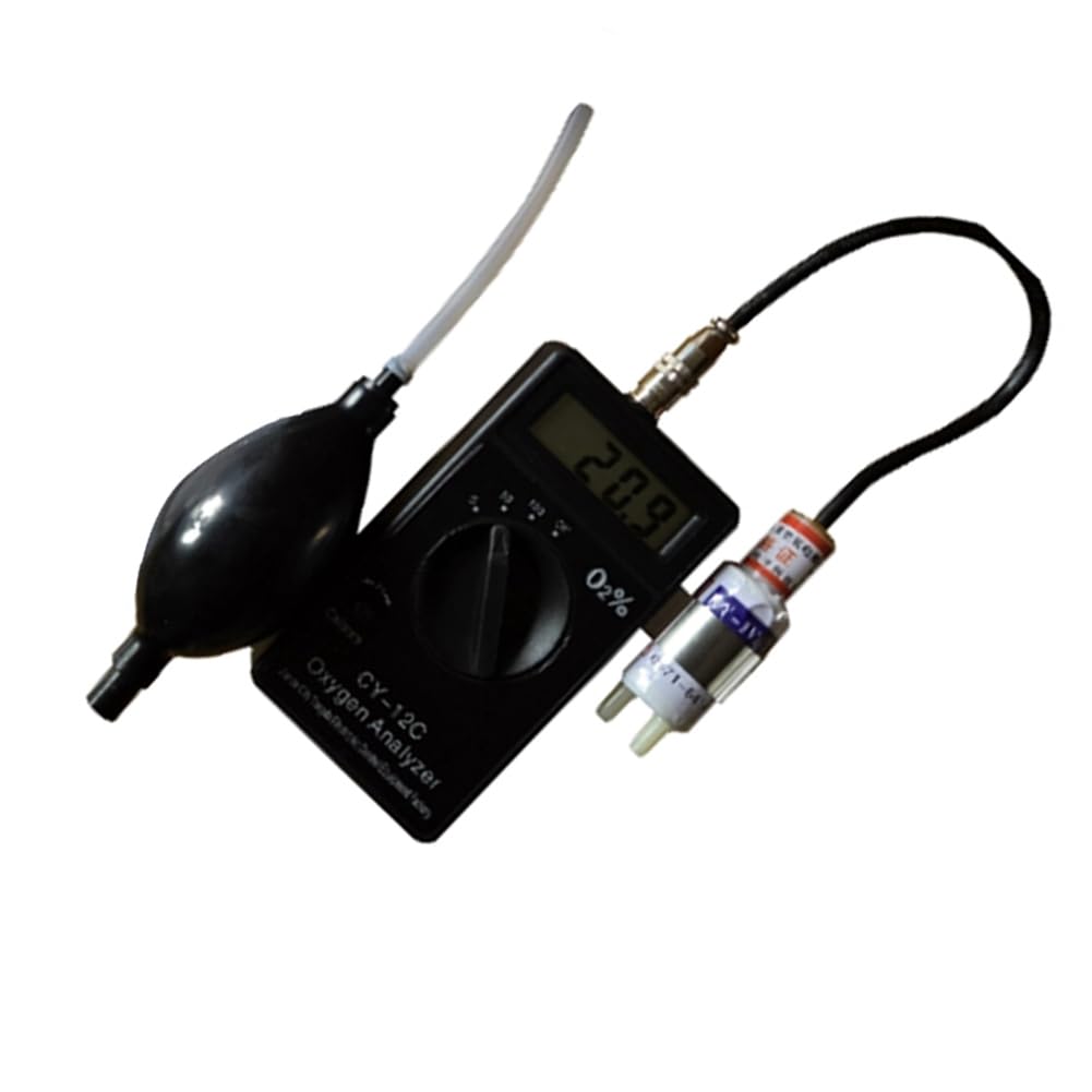 Analizador de Oxígeno Portátil -12C, Comprobador de Concentración de Oxígeno, Instrumentos de Análisis de Oxígeno Portátiles.