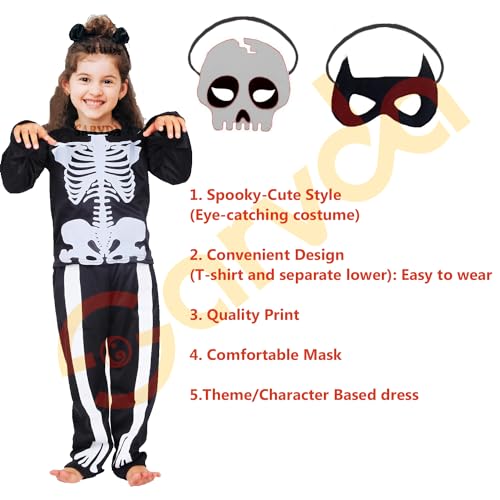Image of Sarvda Polyester Halloween Costumes For Girls And Boys|Accessories Included|Halloween Fancy Dress For 2 3 4 5 6 7 8 9 10 Year Kids Adult,Multicolor