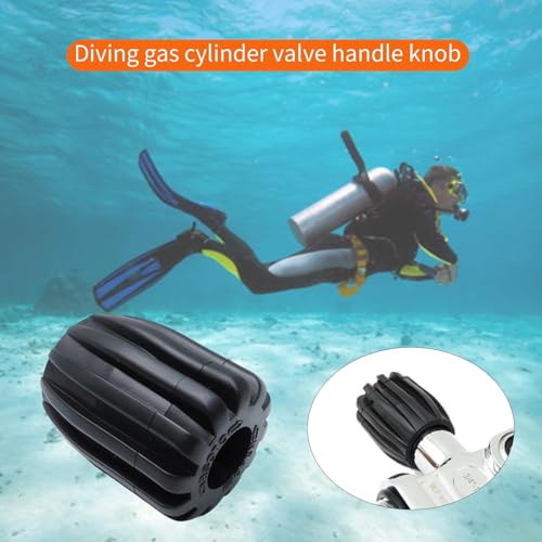 Válvulas de cilindros de buceo con volantes ligeros y resistentes kit de 2 piezas 6