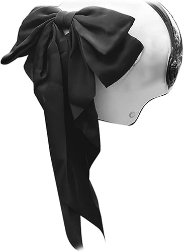 Casco de esquí con lazos largos, accesorio de orejas con lazo grande, decoración de casco de motocicleta para bricolaje, casco de patinaje de Navidad