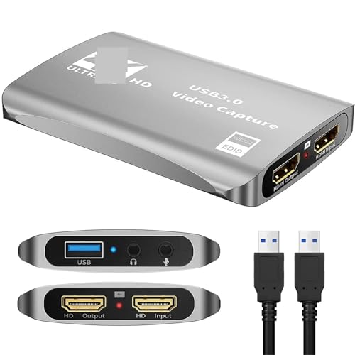 Captura de video 1080P 60fps USB 3.0 grabadora HDMI externa para PC y portátiles