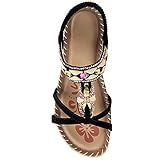 FUDYNMALC Flat Sandals for Women Shoes Comfortable Casual Bohemian Flat Sandals Fashion Dressy Summe
