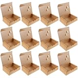 Holibanna 25 Stück Teiliges Takeaway Verpackungsbox Kraftpapier Kleine Snackboxen für Pommes Hähnchen und Sushi Leicht Tragbar Umweltfreundlich für Speisen zum Mitnehmen und Picknick