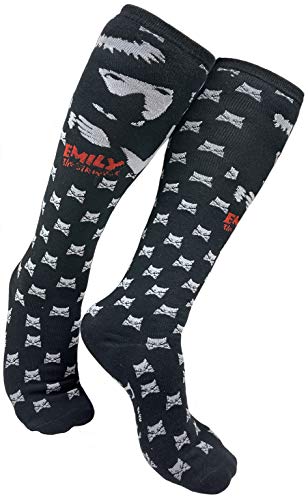 Emily the Strange Girl's Cute Fun Colorful Cat Knee Hi Socks - 2 Pair3