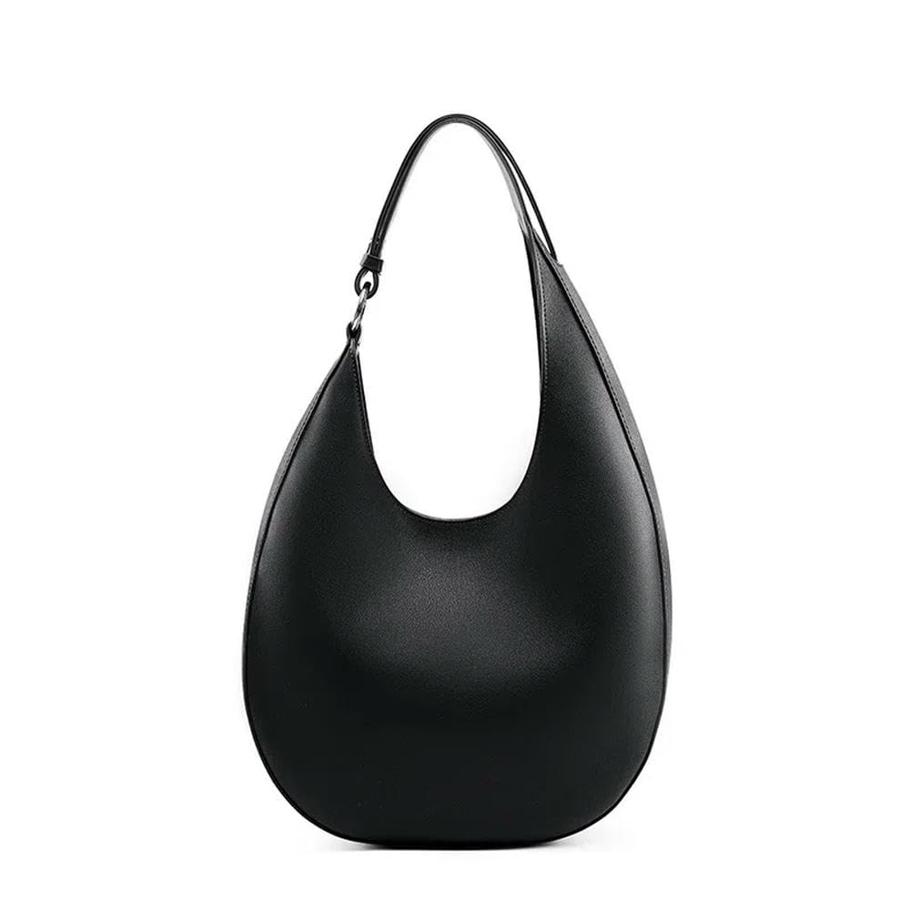Bolsos de Hombro Tipo Media Luna de Cuero Genuino para Mujer, Bolsos Cruzados de diseñador de Tendencia, Bolsos de Mano para Mujer