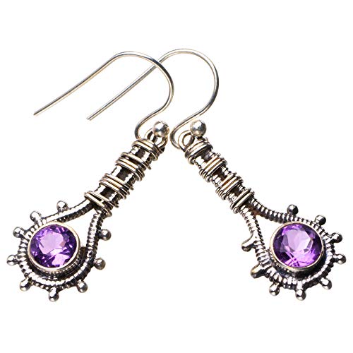 Boucles d'oreilles améthyste naturelle StarGems en argent 925 : le cadeau parfait
