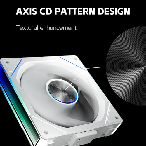 Image of Fan JM-SE 3IN1 BK 120 Fan Infinity Mirror Module Daisy-Chain 5V ARGB PWM Case Fans 120mm Triple Pack Suitable for Computer Case & CPU Cooling (White)