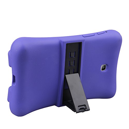 NEWSTYLE Shock Proof Case Light Weight Kids Super Protection Cover with Audio Amplifier Design for Samsung Galaxy Tab 3 7.0-inch Tablet (Purple)