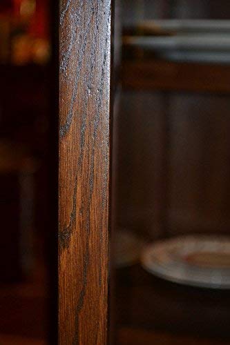 Crafters And Weavers Arts And Crafts Mission Solid Oak China Cabinet #TOP5