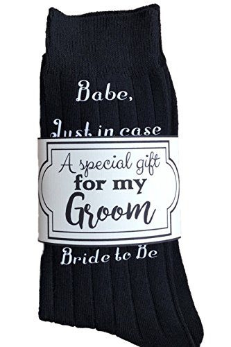 Groom Gift - Groom Socks - Just in case you get cold feet - Sole Mates - 4 colors available3