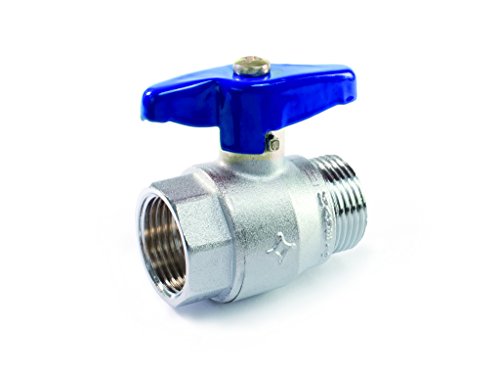 Blu Line 451020BL Valvola a Sfera, Grigio Cromo