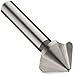 Dormer G154 Series High-Speed Steel Single-End Countersink, Uncoated (Bright) Finish, 3 Flutes, 82 Degrees, Round Shank, 10 mm Shank Dia, 25 mm Body Dia.