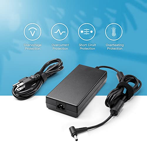 Lvyatuo 180W 150W AC Charger Fit for MSI Katana GF66 GF76, Pulse GL66 GL76 WF66 WF76, Stealth 15M, Alpha 15 17, Bravo 15, Creator M16 Z16, Crosshair Sword 15 17 Laptop Power Adapter