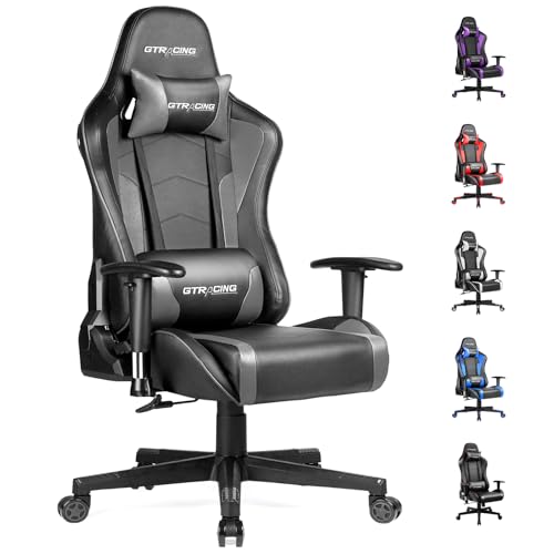 GTRACING Gaming Chair with Speakers, Video Game Chair Bluetooth M...