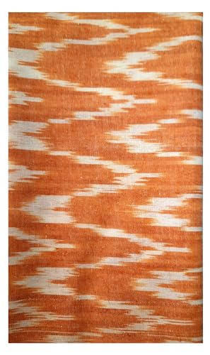 Image of Cotton Pochampally ikat unstitched blouse, Kurthi, long frock fabric material for women (1 meter, 2 meters & 3 meters)