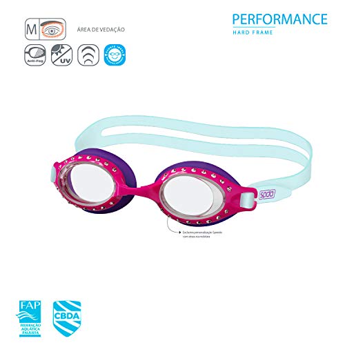 Speedo Oculos Princess, uva cristal