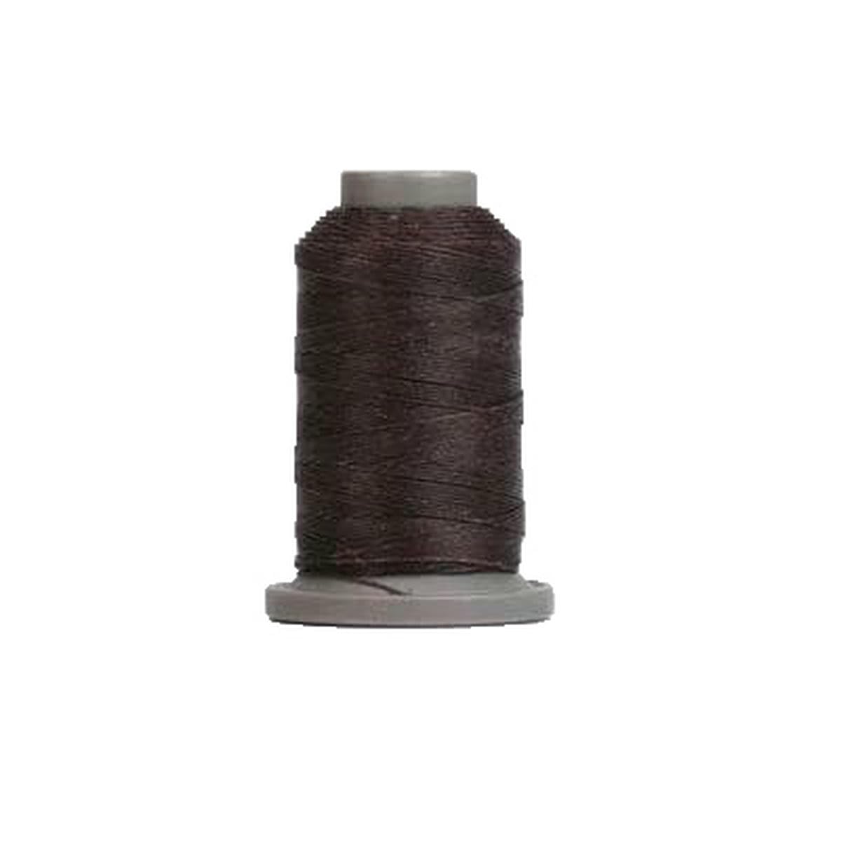 70-120m Round Waxed Thread Repair Cord String Polyester Hand Sewing Line for Braided Bracelet Accessories Leather Craft-Chocolate-1spool-0.45mm-120m