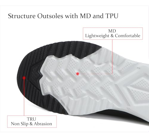 Bernal Women's Fashion Sneakers, Comfortable Mesh Breathable Lightweight Shoes, Walking, Lace-Up, Yoga, Gym, Workout, Casual, Work, Sport, Tennis Shoes3