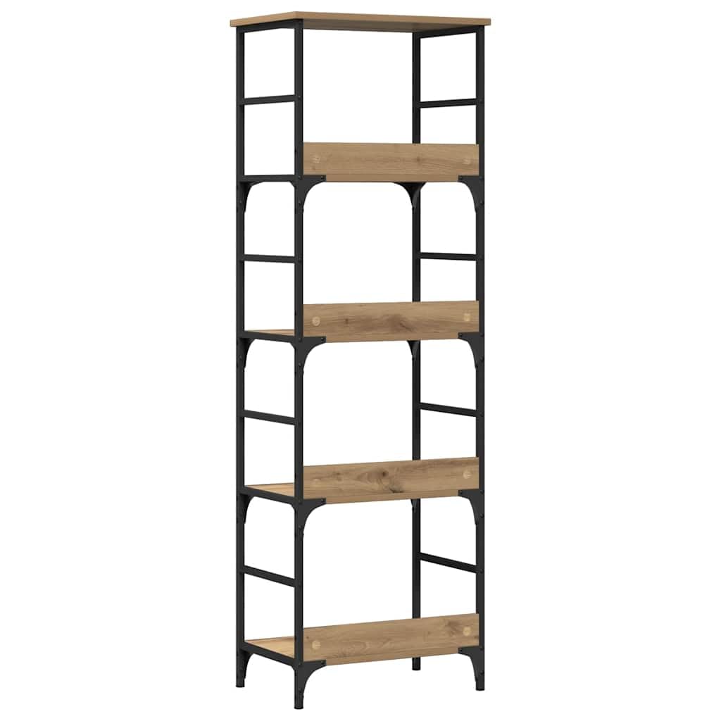 Generisch Bücherregal Artisan-Eiche 50x33x153 cm Holzwerkstoff,Möbel,Regalsysteme,Bücherregale Bücherschränke-857469