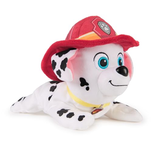 Paw Patrol GUND Marshall Plush, Bean Bag Kids Toys, Lounging Marshall Plush Toy, Weighted Stuffed Animal, Sensory Toy for Ages 1 and Up, 8”