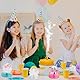 9 Stück Einhorn Bienenwabe Einhorn Party Deko 3D Waben Unicorn Regenbogen Honeycomb mittelstücke Papier Herzstück Tischaufsätze Dekoration für Mädchen Geburtstag Thema Party Tischdeko