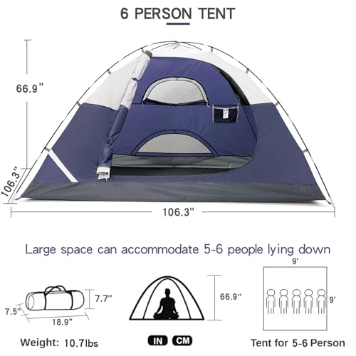 CAMEL CROWN 4/5/6 Person Dome Tent