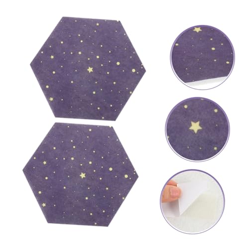 Tableau d'affichage mural panneaux hexagonaux en feutre polyester pour notes - 7