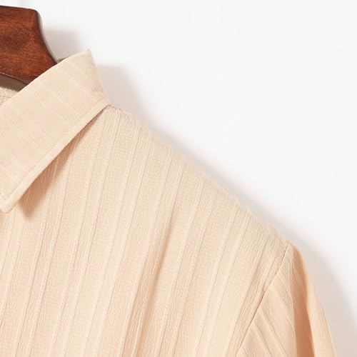 Zweiteiler Herren Leinenanzug Sommer Freizeitanzug 2-teilig Kurzarm Button-Up Revers Hemd und Shorts Beach Shirt Kurze Hose Set Baumwolle Leinen Anzug Jogginganzug für Urlaub Strand Alltag