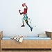 decalmile Pegatinas de Pared Acuarela Deportivos Vinilos Deportes Basketball Adhesivos Pared Habitación Niños Dormitorio Habitación de Juegos
