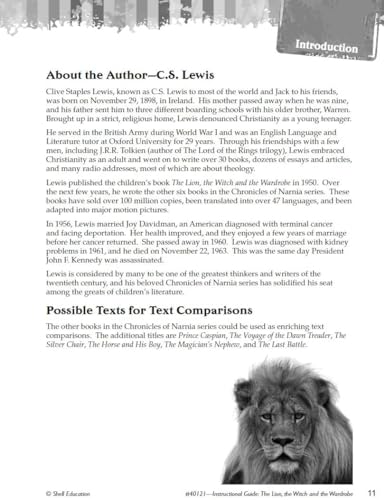 Shell Education 40121 The Lion, The Witch And The Wardrobe: An Instructional Guide For Literature - Novel Study Guide For 4Th-8Th Grade Literature thumb #2