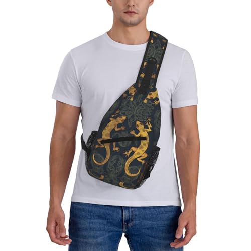 Mochila tipo sling negra para hombre y mujer miniatura 2