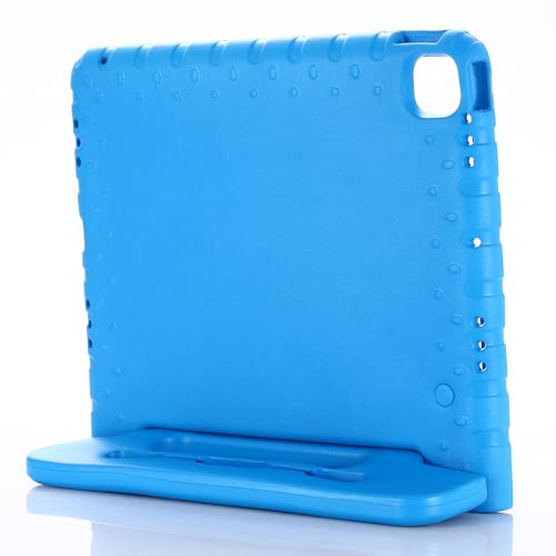 Coque iPad Pro 13 M4 2024 avec porte-crayon intégré et châssis bleu ultra léger