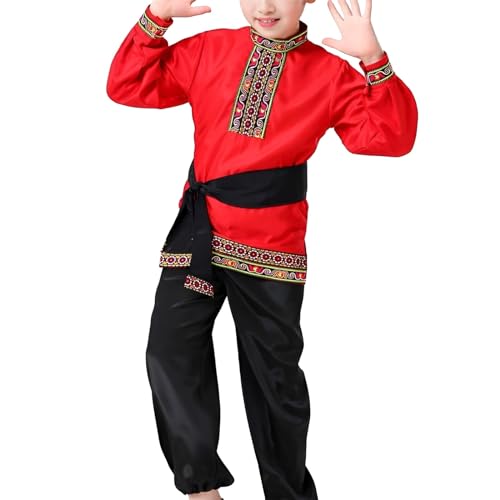 Disfraz tradicional ruso para niños, 2 piezas miniatura 2