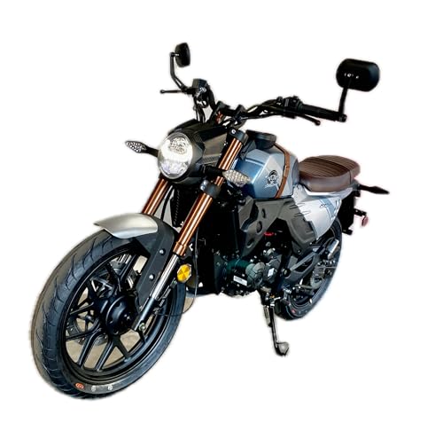 BELMONTE BIKES Lifan KPM 200 Blue Adult Motorcycle Cafe Racer