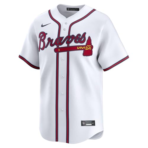 Nike Men's MLB Atlanta Braves Austin Riley #27 Limited Player Jersey (US, Alpha, Large, Regular, Regular, White)