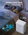VEAGASO 30 Pints Dehumidifiers for Basements, 2500 Sq.Ft Dehumidifier for Bedroom Bathroom, Portable Dehumidifier with Continuous Drain Hose, Auto Defrost System, Quiet Design
