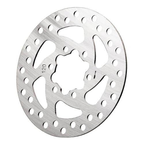 Mipcase Disc Brake Bike Rotor Replacement Parts for Scooter Six-hold Design Durable Stainless Steel Smooth Surface
