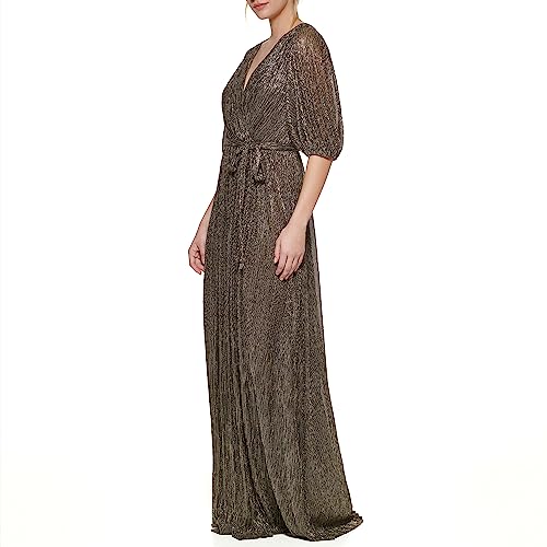 Image of Eliza J Womens Elbow Sleeve V-Neck Long Dress