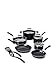 Farberware 10569 Millennium Nonstick Cookware Pots and Pans Set, 12 Piece, Black