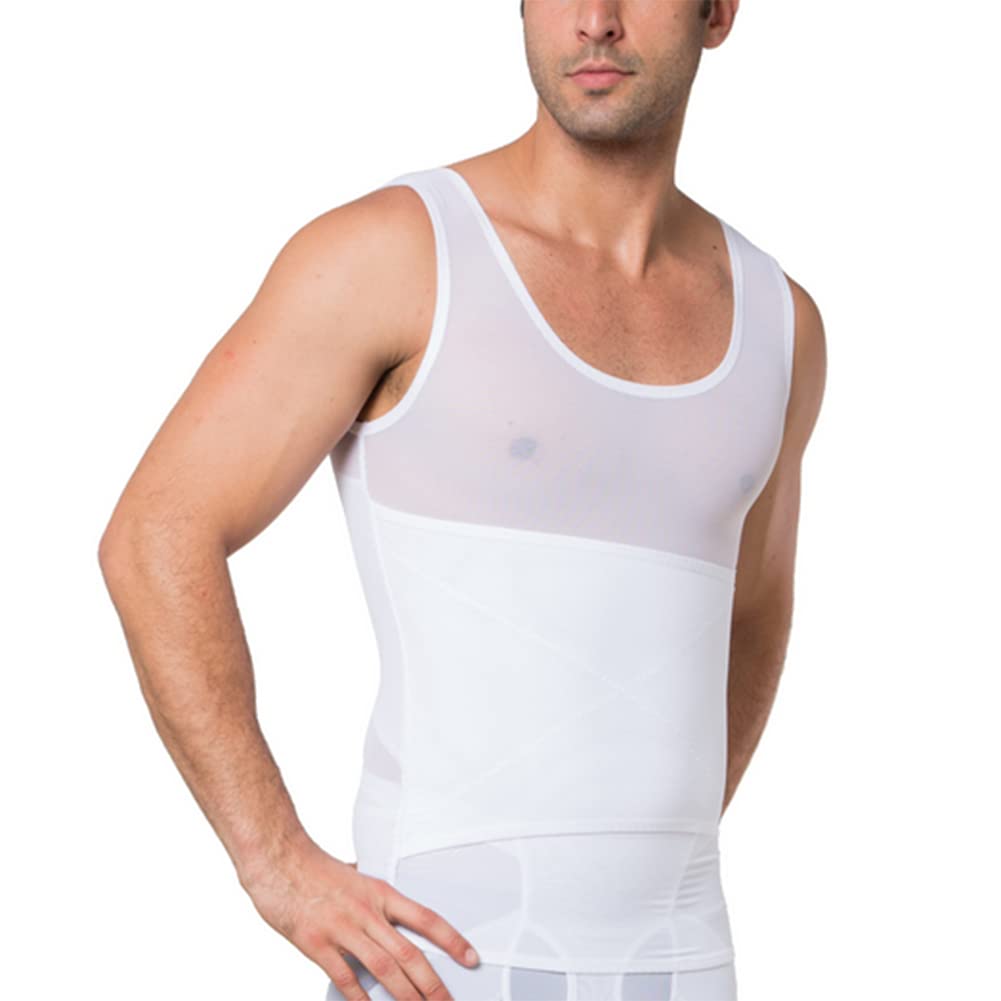 ISCBAFYX Kompresja męska Ukryj Gynecomastia Undershirt Shapewear Body Shaper Schowing koszula brzuch kamizelka termiczna s-2xl