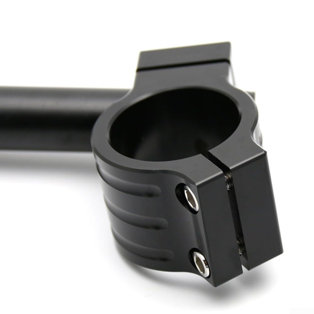 CNC Alluminio Forcella Tubo Manubrio 7/8 Pollice Nero Argento (35MM nero)