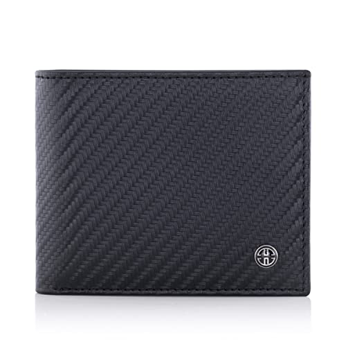 Trusador Treviso Mens Wallets Bifold Leather With Coin Pocket Rfid Blocking (Carbon) #TOP25