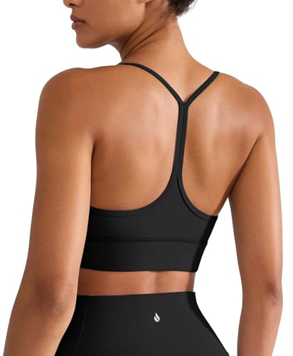 BRXL Y Back Padded Sports Bras for Women Racerback Low Impact Buttery Soft Yoga Pilates Gym Sports Bra