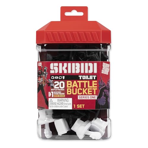 Skibidi Toilet Battle Bucket, Collectible Figures, Officially Licensed Merch, Multicolored, 4 inches - Image 2