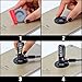I3C Anchor Plate Adhesive Security Plate, Laptop Lock Plate with Slot, Universal Lock Plate for Laptop, Monitor, Smart Phone, Tablet, Other Electronic Products (Black 4pcs)