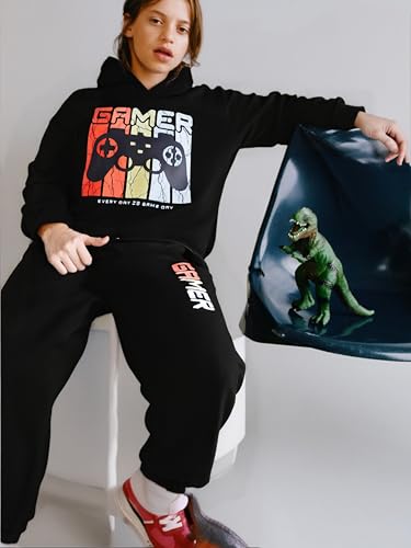 Boys Sweatsuit Graphic Printed Hoodie Sweatshirt and Jogger Pant Sets Sizes 5-123